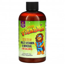 Vitables, жидкая добавка для детей с мультивитаминами и минералами, без спирта, со вкусом манго и апельсина, 237 мл (8 жидк. унций)