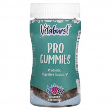 Vitaburst, Vitaburst, Pro Gummies, пробиотики для поддержки пищеварения, ягоды, 60 жевательных таблеток