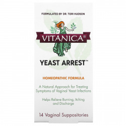 Vitanica, Yeast Arrest, 14 вагинальных суппозиториев