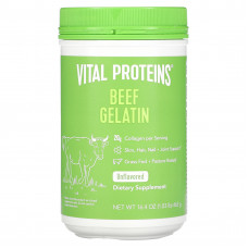 Vital Proteins, говяжий желатин, без добавок, 465 г (16,4 унции)