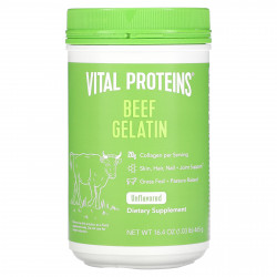 Vital Proteins, говяжий желатин, без добавок, 465 г (16,4 унции)