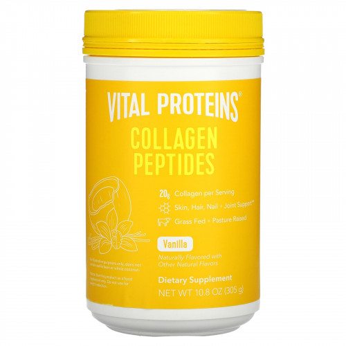 Vital Proteins, пептиды коллагена, ваниль и кокос, 305 г (10,8 унции)