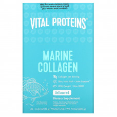 Vital Proteins, Морской коллаген, без вкусовых добавок, 20 пакетиков, 10 г (0,35 унции) в каждом