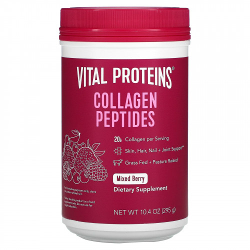 Vital Proteins, пептиды коллагена, смесь ягод, 295 г (10,4 унции)