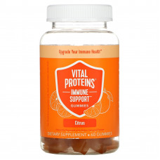 Vital Proteins, Жевательные таблетки для поддержки иммунитета, цитрусовые, 60 жевательных таблеток