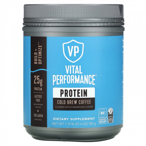 Vital Proteins, Vital Performance Protein, холодный кофе, 782 г (1,72 фунта)