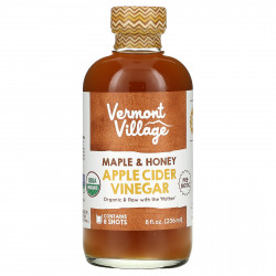 Vermont Village, Яблочный уксус, клен и мед, 236 мл (8 жидк. Унций)