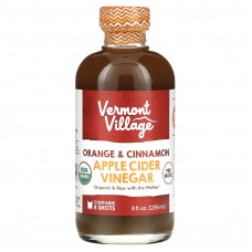 Vermont Village, Яблочный уксус, апельсин и корица, 236 мл (8 жидк. Унций)