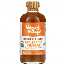 Vermont Village, Яблочный уксус, куркума и мед, 236 мл (8 жидк. Унций)