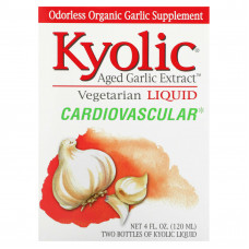 Kyolic, Экстракт выдержанного чеснока, для сердечно-сосудистой системы, жидкий, 2 флакона по 60 мл (2 жидк. Унции)