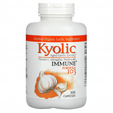 Kyolic, Состав No103 для поддержания иммунитета, 300 капсул