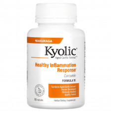 Kyolic, Aged Garlic Extract, выдержанный экстракт чеснока с куркумином, 50 капсул
