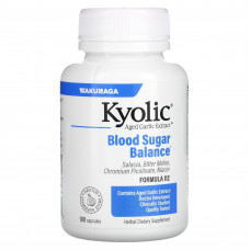 Kyolic, Экстракт выдержанного чеснока, для нормализации баланса сахара в крови, 100 капсул