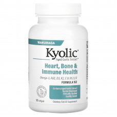 Kyolic, добавка для поддержки здоровья иммунной системы, сердца и костей, 90 капсул