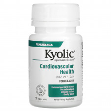 Kyolic, экстракт выдержанного чеснока, один раз в день, для сердечно-сосудистой системы, 1000 мг, 30 капсул
