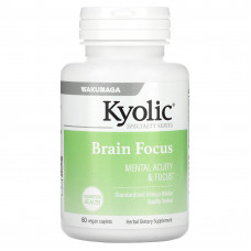 Kyolic, Brain Focus, 60 вегетарианских капсул