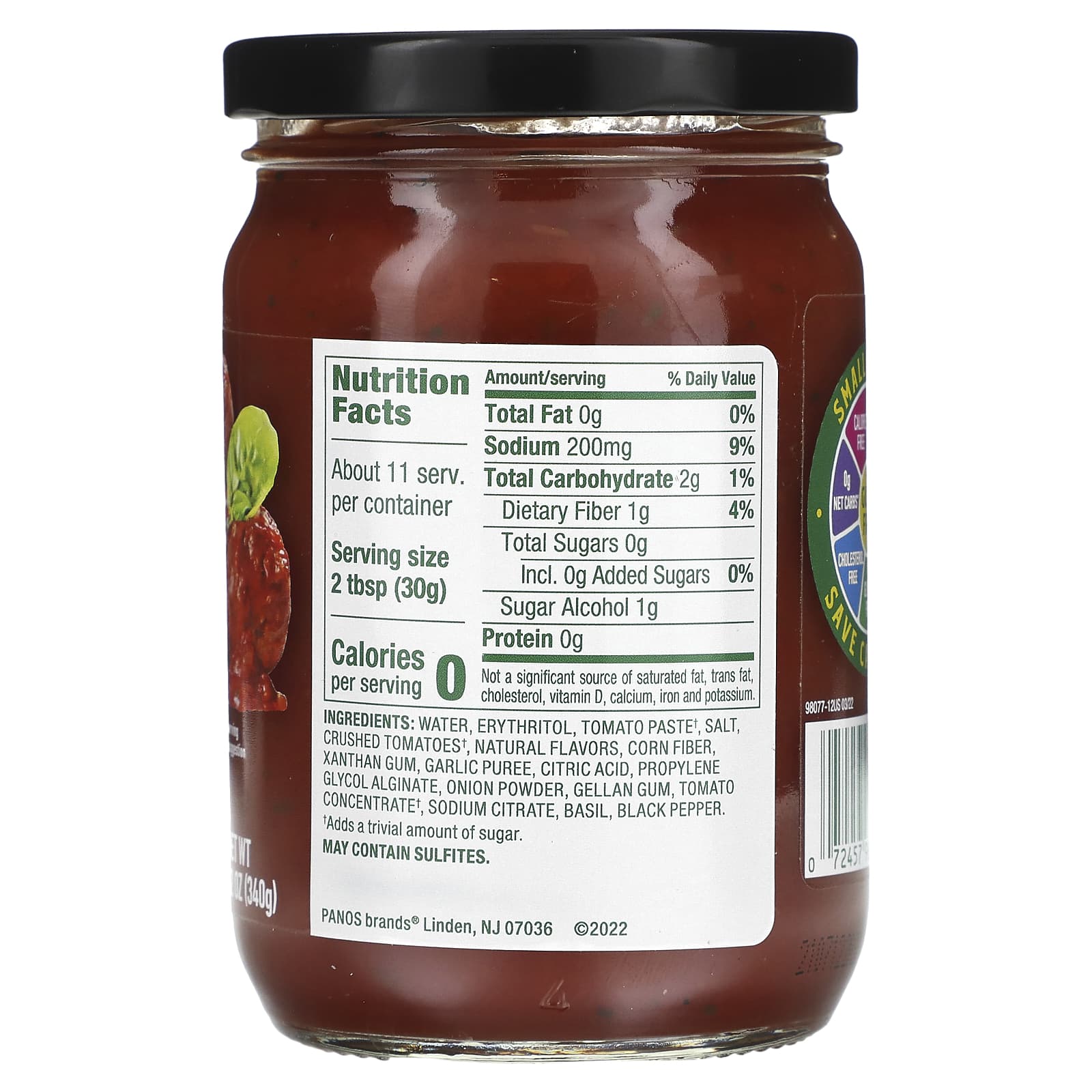 Walden Farms, Marinara Sauce, Tomato & Basil, 12 oz