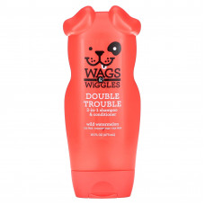 Wags & Wiggles, Double Trouble, шампунь и кондиционер 2 в 1, дикий арбуз, 473 мл (16 жидк. унций)