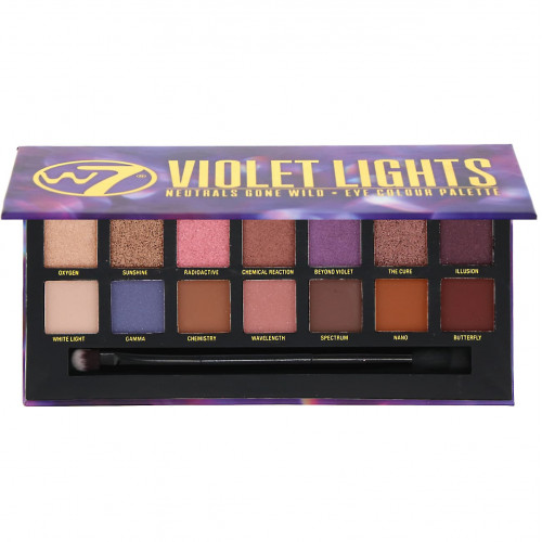 W7, Violet Lights, Neutrals Gone Wild, палетка теней, 11,2 г (Товар снят с продажи) 