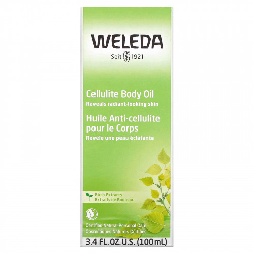 Weleda, антицеллюлитное масло для тела, с экстрактами березы, 100 мл (3,4 жидк. унции)