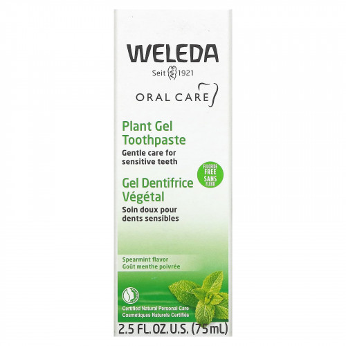 Weleda, Oral Care, гелевая зубная паста с растительными экстрактами, сладкая мята, 75 мл (2,5 жидких унций)