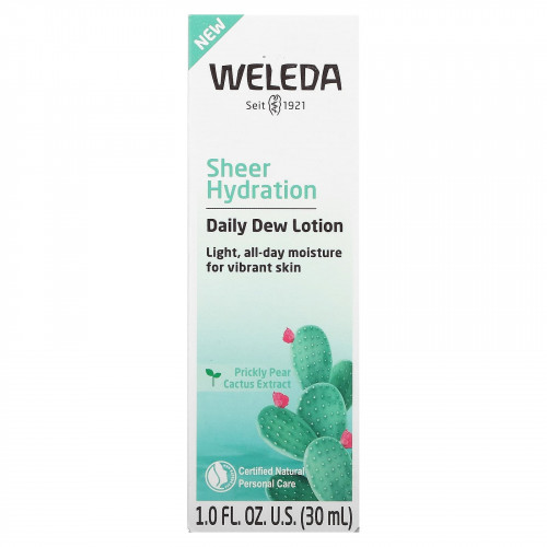 Weleda, Sheer Hydration, ежедневный увлажняющий лосьон, экстракт опунции, 30 мл (1 жидк. унция)
