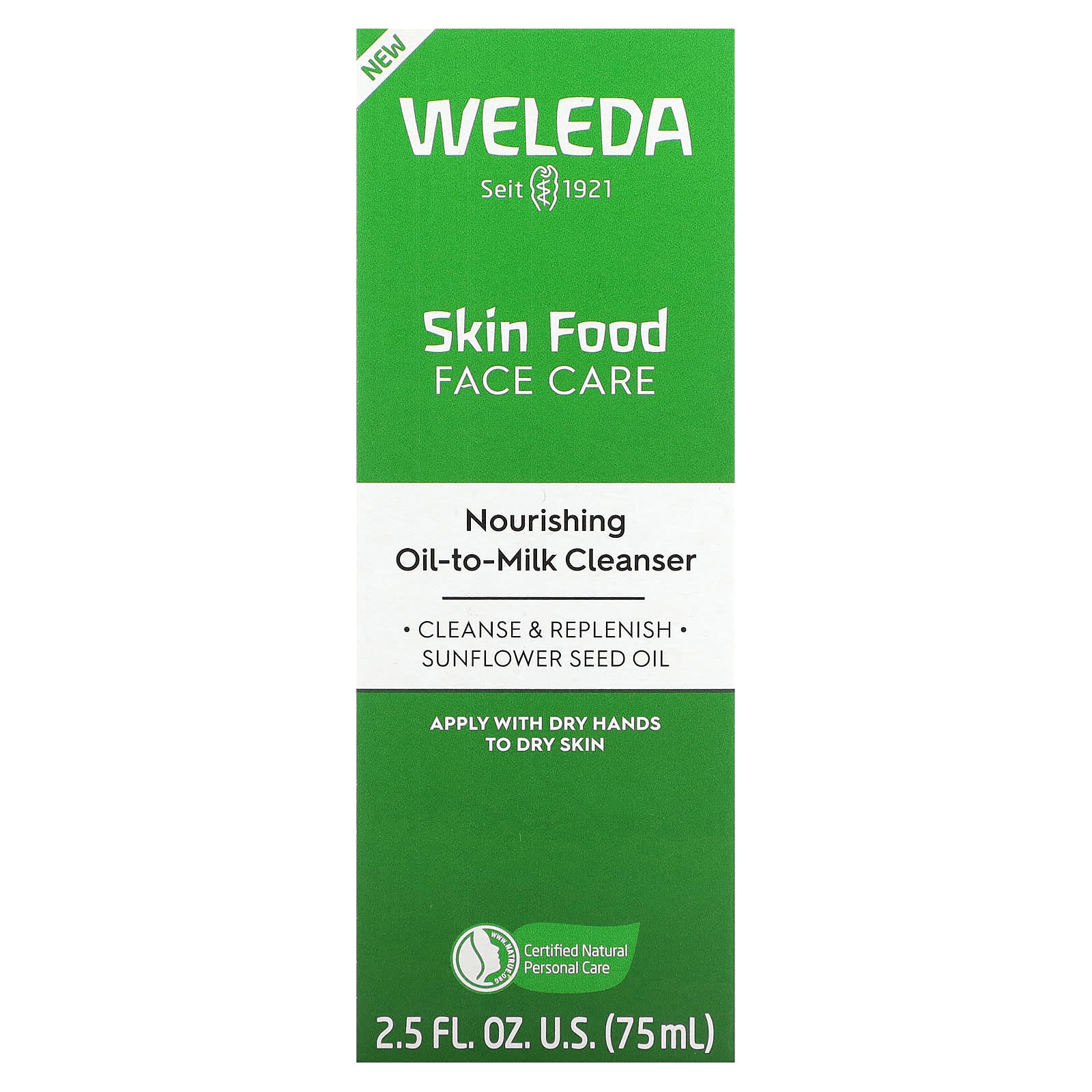 Weleda, Skin Food, уход за лицом, питательное очищающее масло на основе молока, 75 мл (2,5 жидк. Унции)