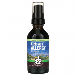 WishGarden Herbs, Kick-Ass Allergy, сезонное средство от аллергии !, 59 мл (2 жидк. Унции)
