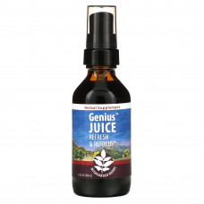 WishGarden Herbs, Genius Juice, Refresh & Refocus, 59 мл (2 жидк. Унции)