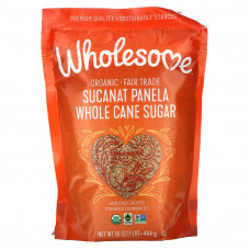 Wholesome Sweeteners, Organic Sucanat Panela, цельный тростниковый сахар, 454 г (16 унций)