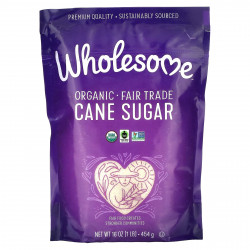 Wholesome Sweeteners, Органический тростниковый сахар, 454 г (1 фунт)