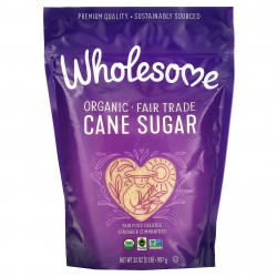 Wholesome Sweeteners, Органический тростниковый сахар, 907 г (2 фунта)