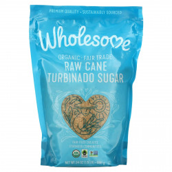 Wholesome Sweeteners, Органический турбинадо, нерафинированный тростниковый сахар, 24 унции (680 г)