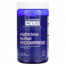 Swanson WIO, Nighttime Herbal Decompress, 30 капсул