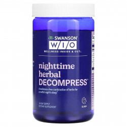 Swanson WIO, Nighttime Herbal Decompress, 30 капсул