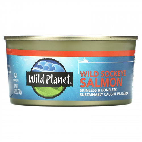 Wild Planet, Филе дикой нерки, без кожи и костей, 6 унций (170 г)