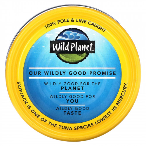 Wild Planet, Консервы из полосатого тунца, 5 унций (142 г)