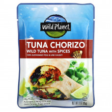 Wild Planet, Чоризо с тунцом, 85 г (3 унции)