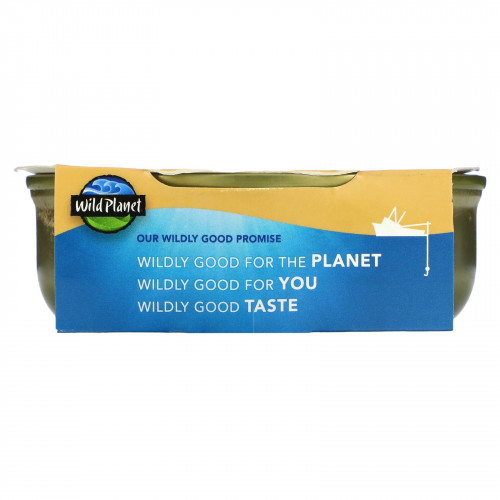 Wild Planet, Салат из белой фасоли с диким тунцом, 160 г (5,6 унции)