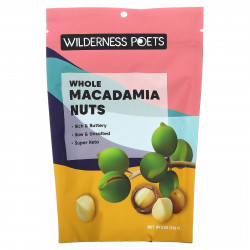 Wilderness Poets, Цельные орехи макадамия, 226 г (8 унций)