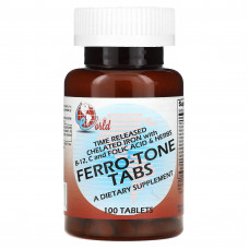 World Organic, Ferro-Tone, таблетки, 100 таблеток
