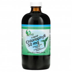 World Organic, Жидкий хлорофилл, натуральная мята, 50 мг, 16 жидких унций (474 мл)