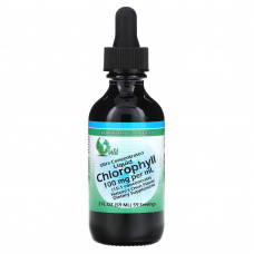 World Organic, ультраконцентрированная жидкая добавка, хлорофилл, 100 мг, 59 мл (2 жидк. унции)