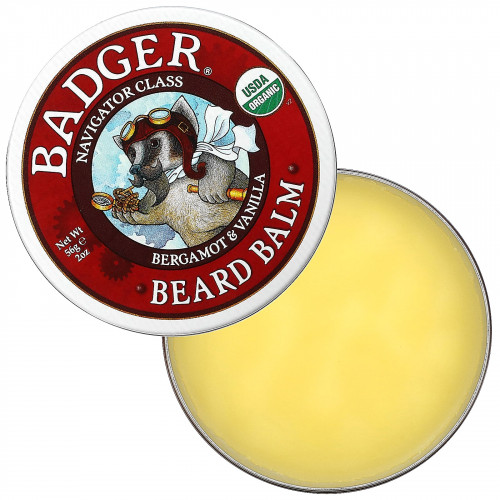 Badger Company, Навигатор Класс Для мужчин, Бальзам для бороды, 2 унции (56 г)