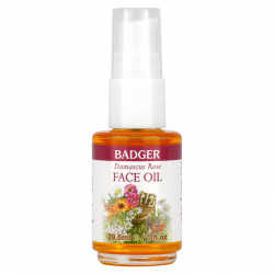 Badger Company, Face Care, масло для лица дамасской розы, 29,5 мл (1 жидк. Унция)