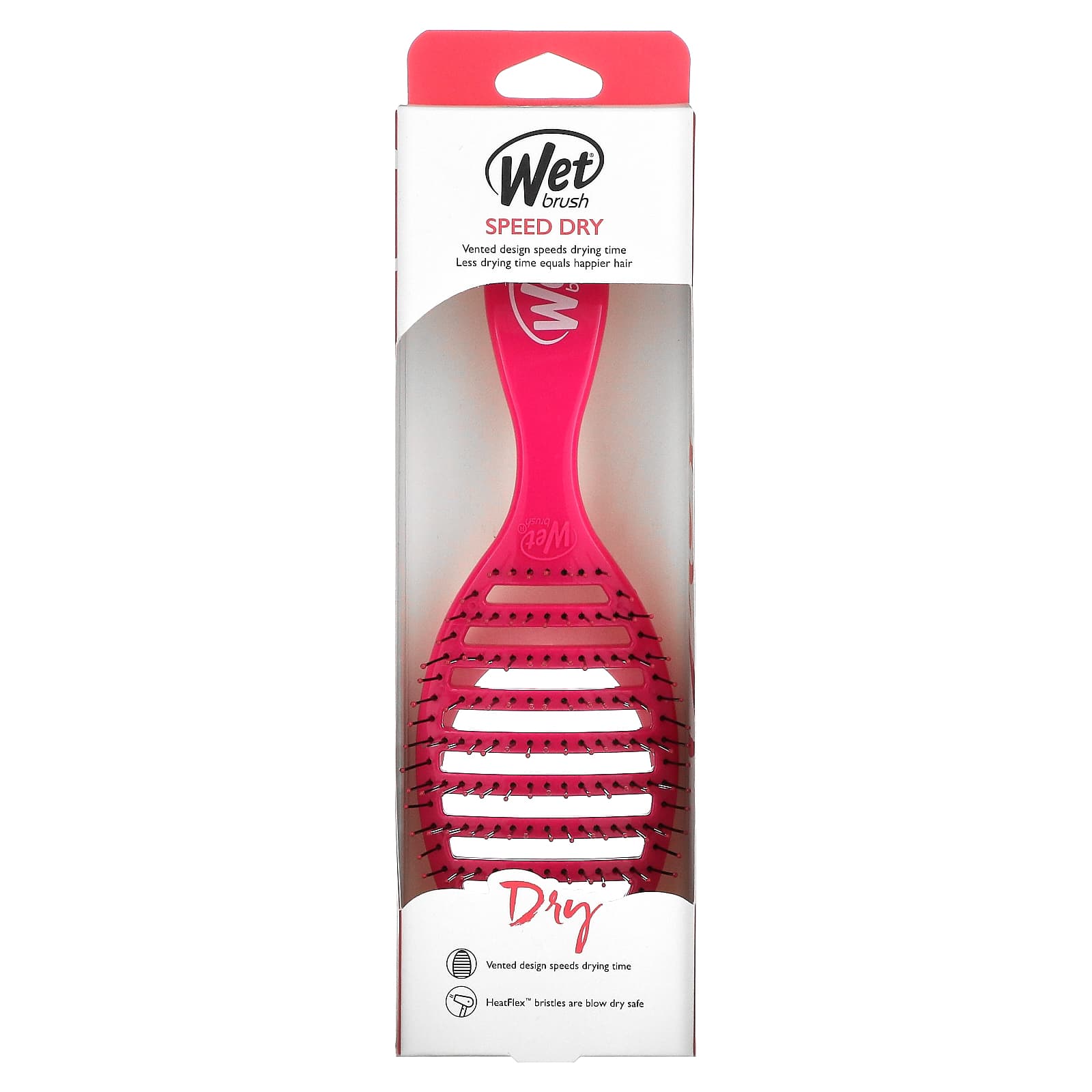 Wet Brush, Расческа для быстрой сушки волос, Розовая, 1 расческа