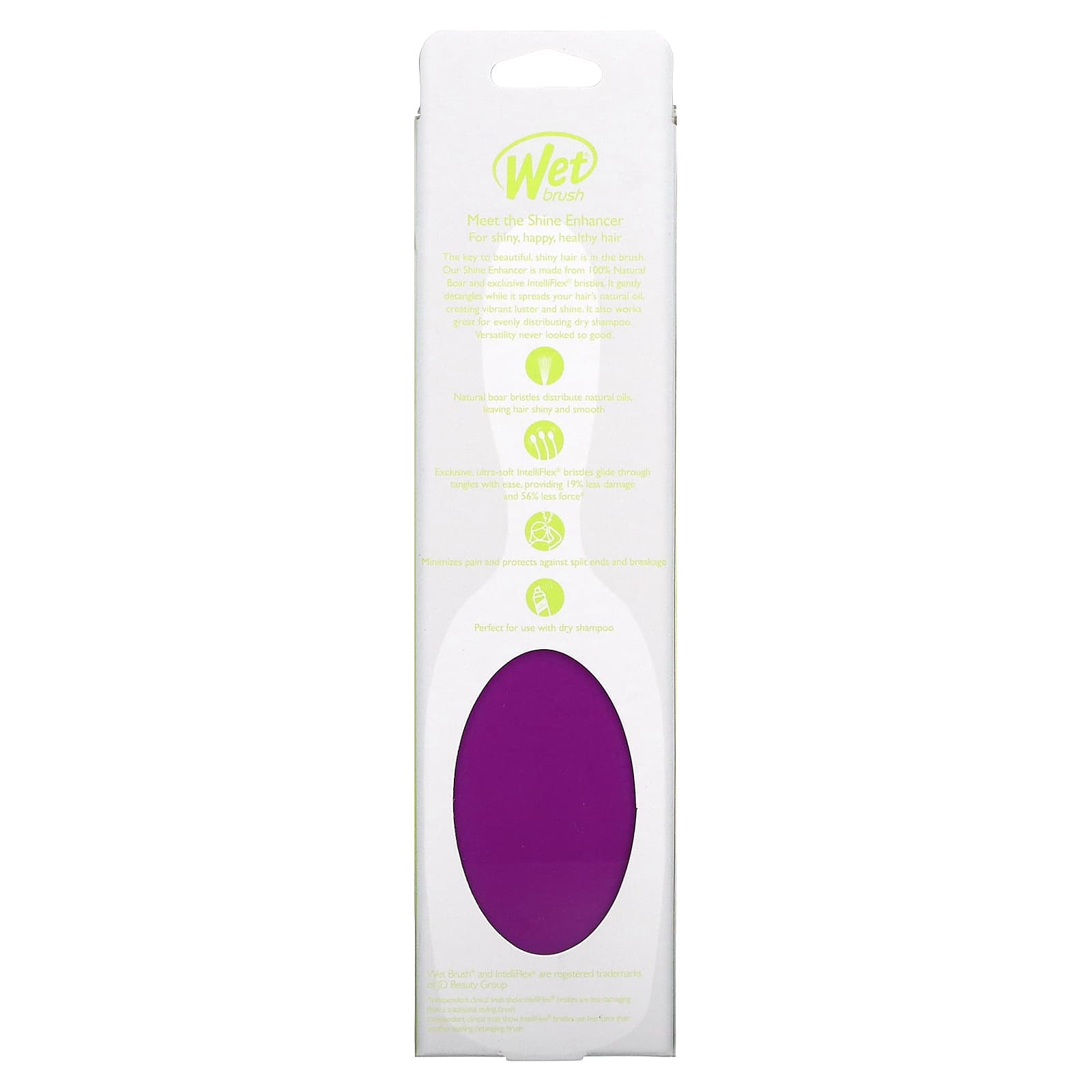 Wet Brush, Кисть для улучшения блеска, Maintain, Purple, 1 кисть