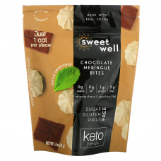 Sweetwell, Keto Bites, шоколадное безе, 40 г (1,4 унции)