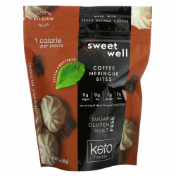 Sweetwell, Keto Bites, кофейное безе, 40 г (1,4 унции)