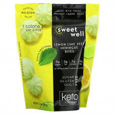Sweetwell, Keto Bites, безе с цедрой лимона и лайма, 40 г (1,4 унции)